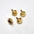 Lot de grelots dorés 12 mm x 4