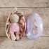 Mini Coton le lapin Rose - pièce unique peluche au crochet