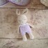 Mini Coton le lapin violet - pièce unique peluche au crochet